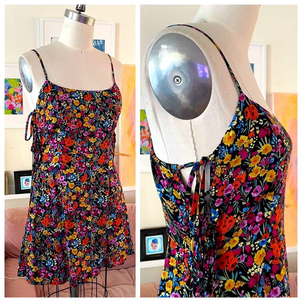 S13 LOST AND WANDER Slip Dress Mini Floral